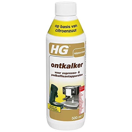 HG ontkalker voor espresso- & padkoffiezetapparaten op basis van citroenzuur