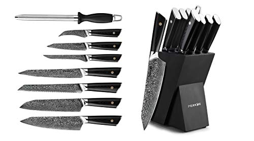 Perkin Damastmes keukenmes set damastmes scherp mes damaststaal professioneel koksmes chef-koksmes