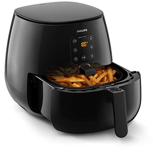 Philips Airfryer Essential XL - 1.2 kilo friet - 3 tot 4 personen - 90% minder vet - Digitaal touchscreen - Vaatwasmachinebestendige onderdelen - Met receptenboek - HD9260/90