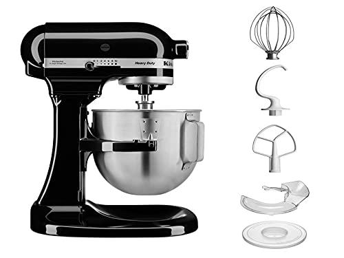 KitchenAid 4,8 L Heavy Duty Keukenmaker 5KPM5BOB, Onyx zwart