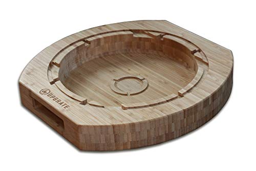 BBQ Chef Board van UPGRATE - Compatibel met alle WEBER GBS accessoires - grillaccessoire uit premium bamboe - compatibel met sear rooster, bakplaat, pan, nederlandse oven, etc - 16,5 "x 16,5" x 2,4" upgrade