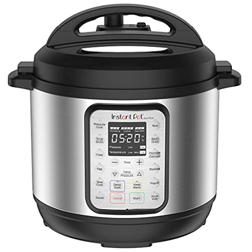 Instant Pot Duo Plus 80 Elektrische snelkookpan, slowcooker, rijstkoker, stoomboot, saute, yoghurtmaker en warmer, 8L, 220V 15 ééntoetsprogramma's