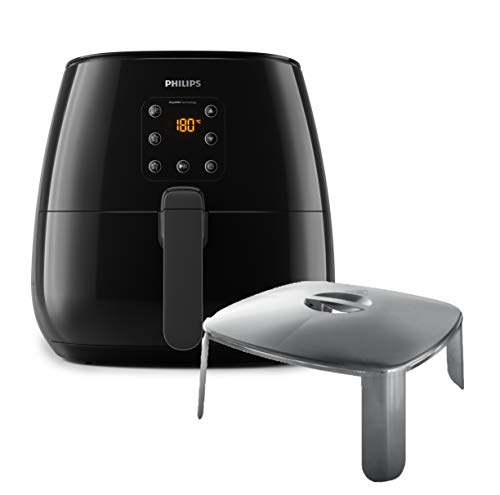 Philips Airfryer Essential XL - 1.2 kilo g friet - 3 tot 4 personen - 90% minder vet - Digitaal touchscreen - Vaatwasmachinebestendige onderdelen - Met receptenboek en spatdeksel - HD9262/90