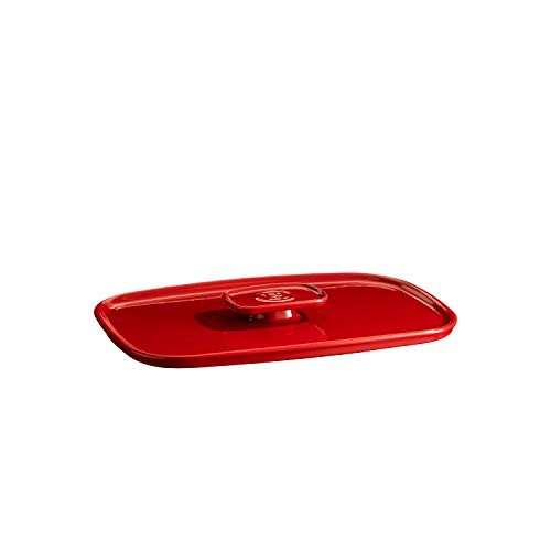 Emile Henry EH340052 deksel voor ovenschaal, keramiek, rood Grand Cru