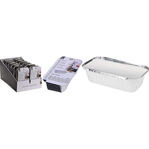 Aluminium ovenschaal met deksel 20x11x5cm 6 stuks