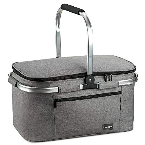 bomoe koeltas opvouwbaar picknickmand IceBreezer K47-47x27x26 cm - 32 liter- koelbox voor barbecues of boodschappen