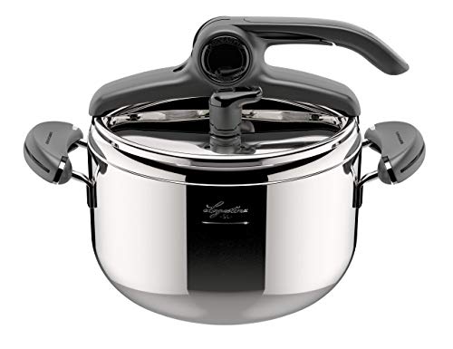 Lagostina Mia Lagoeasy'Up snelkookpan, 5 l, roestvrij staal 18/10, 22 cm