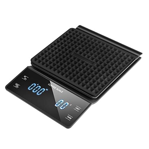 Laelr Digitale Weegschaal, Keukenweegschaal Multifunctionele Voedselweegschaal Elektronische Pro Weegschaal met LED-display 3000 g Nauwkeurigheid 0,1 g / 0,1 oz / 0,1 ml (batterijen NIET inbegrepen)