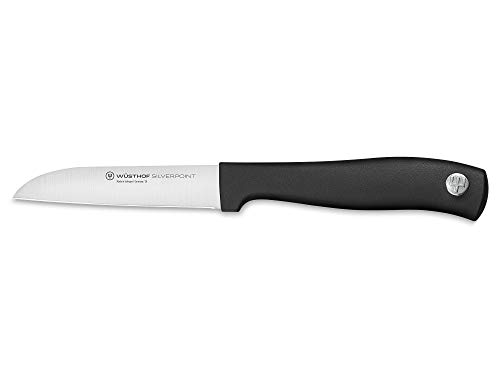 Wüsthof Silverpoint 1025145108 Groentemes, 8 cm lemmet, roestvrij staal, vaatwasmachinebestendig, scherp keukenmes, klein, kantoormes