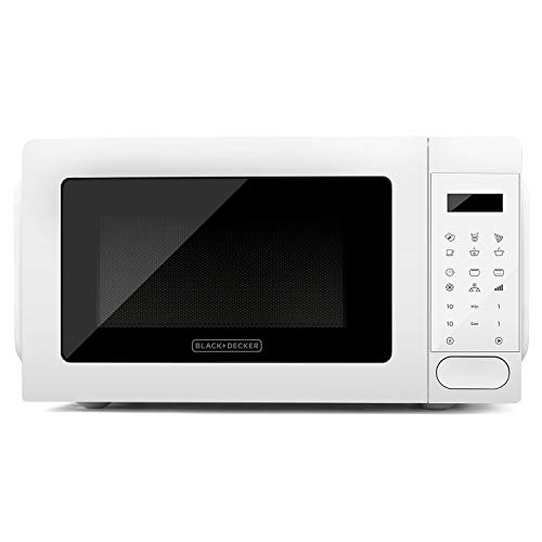 Black + Decker BXMZ701E magnetron met grill, 20 l, 700 W vermogen, 900 W grill, 10 standen, grillfunctie, ontdooifunctie, timer 99 min, auto-menu met 6 recepten, compact