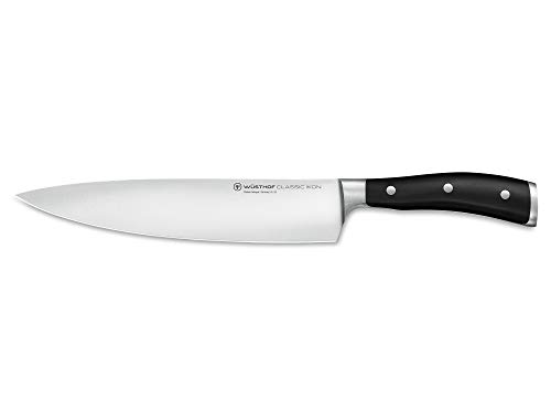 Wüsthof Koksmes, Classic Ikon (1040330123), 23 cm lemmetlengte, gesmeed, roestvrij staal, keukenmes zeer scherp lemmet, roestvrij staal