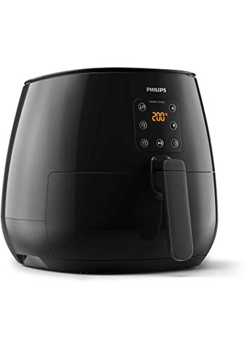 Philips Airfryer Essential XL - 1.2 kilo friet - 90% minder vet - Digitaal touchscreen - Vaatwasmachinebestendige onderdelen - Met receptenboek en dubbellaags rekje - HD9261/90