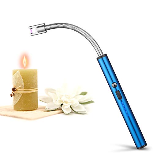 johgee 360° draaibare aansteker USB elektrische staafaansteker elektronische aansteker oplaadbaar/winddicht/lange levensduur aansteker ARC BBQ aansteker met batterij-indicator