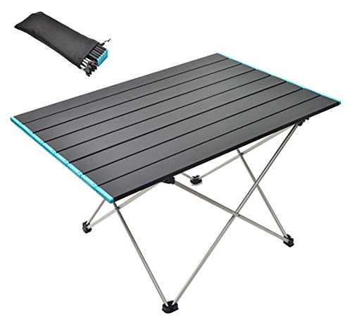 Campingtafel, aluminium eettafel, inklapbaar, tuintafel, picknicktafel, licht, klaptafel, tuin, camping, tafel, grill, campingmeubel, weerbestendig, reistafel, vouwtafel voor picknick, BBQ, vissen, balkon