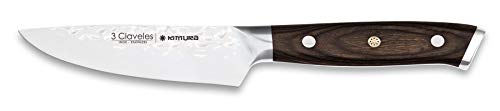 3 Claveles Kimura Professioneel groentemes, zeer licht, keukenmes, zeer robuust, 9 cm-3,5 inch lemmet