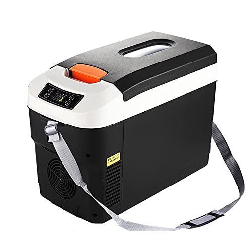 12L Thermo-elektrische koelbox Koelwagen 24V / 12V / 220V Auto Mini-koelkasten Autokoeler Lange afstand Rijden Reizen en kamperen (Color : Black)