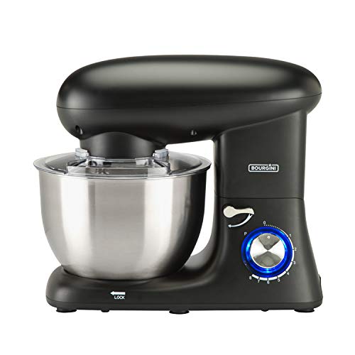 Bourgini Kitchen Chef Plus Grijs 5.5L - Keukenmachine (zwart)