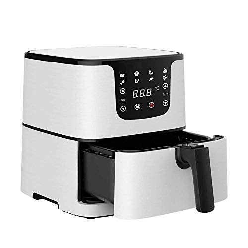 LKNJLL Air Fryer Oven 5,9 Quart 1700-Watt Electric Airfryer for Roasting/Bakken/Grillen, met digitale Touch Screen, Oil Free Nonstick Basket, 8 Cook Presets, voorverwarmen, 60 minuten timer en aut