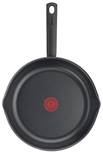 Tefal Day by Day On Koekenpan, 28 cm, met titanium antiaanbaklaag, schenktuit, thermo-signaal, diffusorbodem, diepe vorm, geschikt voor gas, ceran, elektrisch, gemakkelijk te reinigen