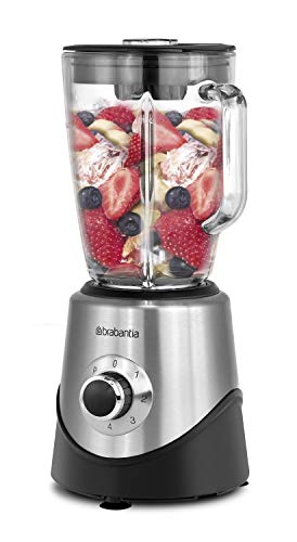 Brabantia BBEK1051 blender, 500 W, met 1,5 liter voor smoothies en ijscrushing, roestvrij staal