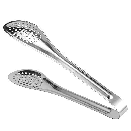 5 Stks Rvs Tang voor het serveren van Voedsel Salade Steak Brood BBQ Buffet Keuken Koken (L)