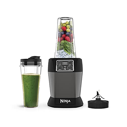 Ninja Auto-iQ BN495EU 1000 W, 2 glazen 700 ml, zwart/zilver