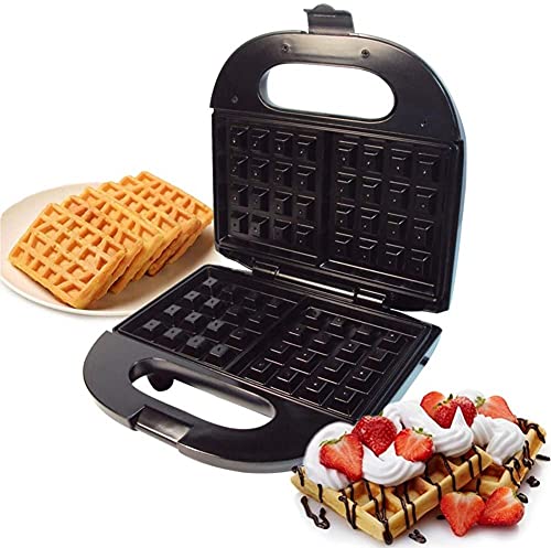 BBGSFDC Multifunctionele wafelmachine, wafelfabrikant voor huishoudelijke wafels, dubbelzijdige verwarming, antiaanbaklaag, gemakkelijk te reinigen wafelijzer.