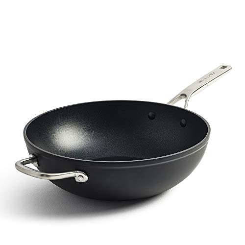 KitchenAid Gehard Aluminium 30 cm Wokpan met antiaanbaklaag |Geschikt voor inductie, vaatwasmachinebestendig en ovenvast