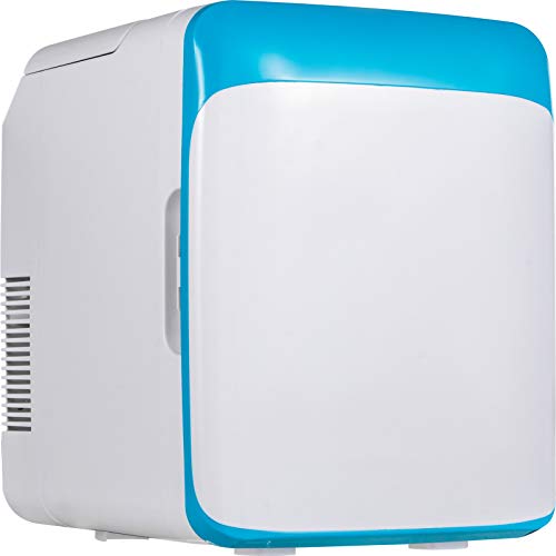 VEVOR Mini-Koelkast 10L Kleine Koelkast Huis/Auto Koelbox Klein Mini Fridge Mini Drank Koelkast, Draagbare Huidverzorgingskoelkast Stil voor Huizen, Kantoren, Bars, Auto's, Vrachtwagens, Boten (Blauw)