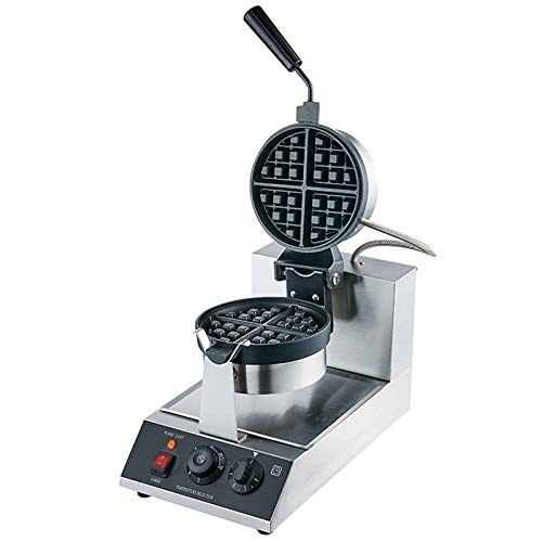 CLING 110V Commercial wafelijzer, anti-aanbak, 1160 W, elektrische wafelmachine, roestvrij staal, temperatuur- en tijdregeling, geschikt voor bakeries, snack bar