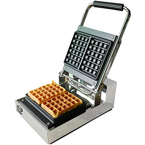 CLING Commerciële wafelmachine muffin maker anti-aanbak wafeloven roestvrij staal verdikkingssjabloon dubbelzijdige verwarming bij constante temperatuur temperatuur temperatuur temperatuur temperatuur temperatuur instelbaar