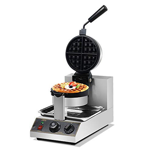 CLING Commercieel roterende wafelmachine verdikte dubbelzijdige verwarmingsmuffinmachine anti-aanbakpan roestvrij staal geschikt voor huisbakkerij restaurant
