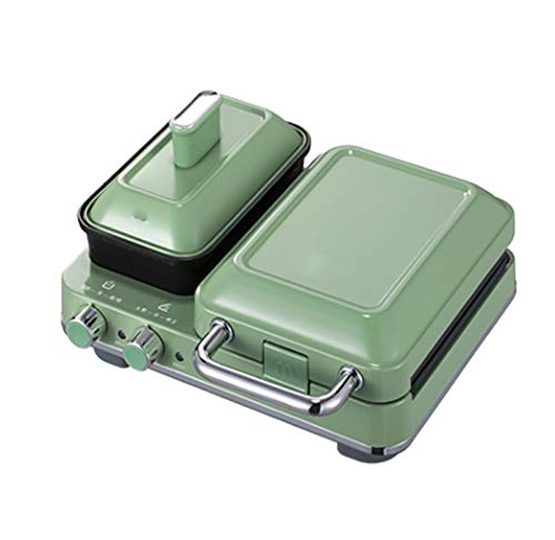 Elektrische broodrooster, broodmachine, wafelmachine, muntgroen ontbijt machine, multifunctionele lichte voedselmachine, huishoudelijke sandwich barbecue machine