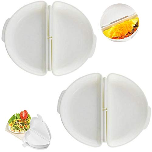 Magnetron, omeletmaker, eierkoker, eierkoker, spiegelei, gepocheerde eieren voor magnetron, progressief, magnetronbestendig, omeletmaker, keukengerei, 2 stuks