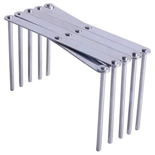 Jcevium Kitchen Organizer roestvrij stalen pan deksel schotel houder rek stomer plank kookgerei LLNge verstelbaar