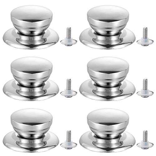 6 Stuks Pot Lid Knob Handle Kookgerei Knoppen Dekselknop Pan Pot Deksel Knopen Pan Deksel Knoppen Keuken Kookgerei Vervanging Pot Lid Handle Handvat Voor Pan Pot Ketel Deksels Universele Handvat