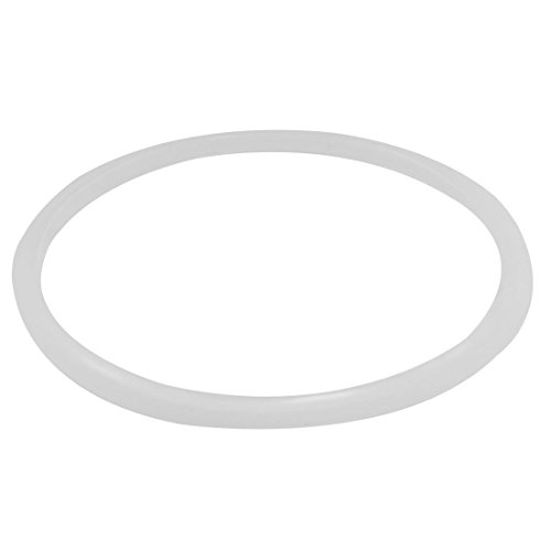 Haude Rubberen hoes voor de keuken afdichtring voor snelkookpan doorzichtig wit 18 cm x20 cm