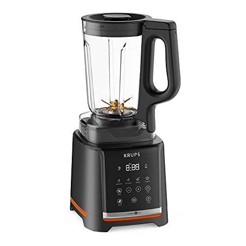 Krups Highspeed- blender InfinyMix KB9158 | 1600 W | 5 automatische programma's + handmatige instelling | 1,75 L Tritan-glazen container | incl. receptenboekje | Smoothies, Shakes, Crushed Ice | zwart