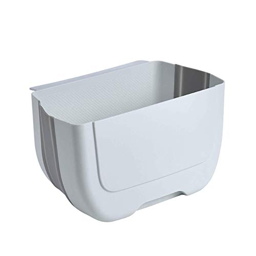 Cirdora Wandgemonteerde afvalemmer, opvouwbare vuilnisemmer, keukenwand, gemonteerde vuilnisbak, voor keuken, slaapkamer, badkamer, slaapzaal, auto