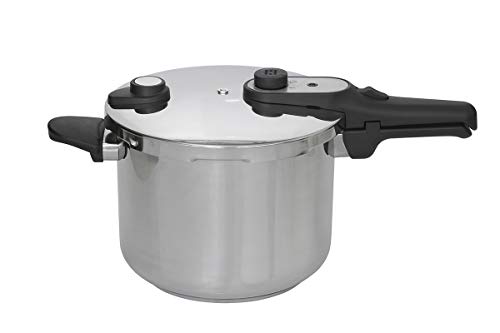 Jata HOLL2230 Snelkookpan, 10 liter, roestvrij staal, geschikt voor alle warmtebronnen, inclusief inductie, diameter 24 cm