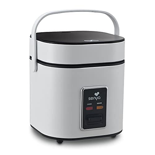 Senya Rijstkoker, 2 l, rijstkoker, rijstkoker, stoomkoker, warmhoudfunctie, automatische uitschakeling, snelkookpan, wit, 400 W SYCK-RC004