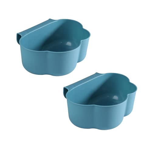 Afvalemmer keuken voor kastdeur hangend met vuilniszakhouder, deur afvalbak, hangend vuilnisemmer, keuken vuilnisemmer hangend voor keuken, kast, camping, reis (2 stuks, blauw)