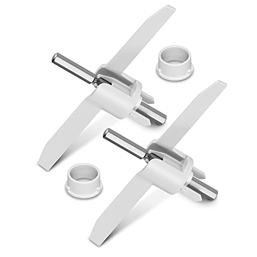 Meennemer vleugels voor keukenmachine, set van 2 stuks, vervanging voor Bosch 00630760 630760 MUZ5VL MUZ5DS MUM5 vleugelwiel, uitruimvleugels voor doorloopsnijders