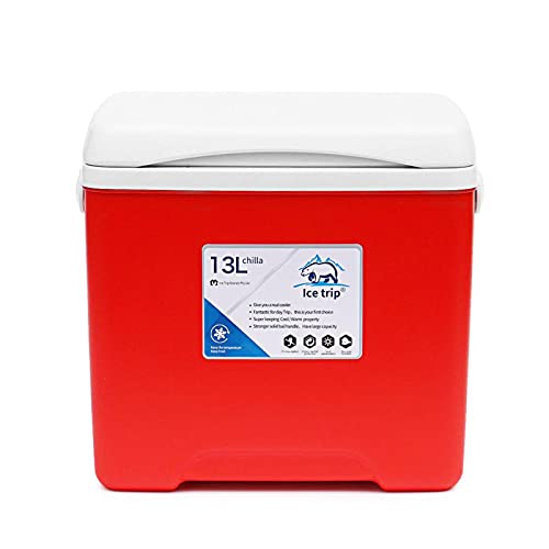 Doans 13L koelbox voor eten en drinken, kleine lichtgewicht koeler voor picknick of werk, 9 uur prestaties tijd, lichtgewicht koeler soepel