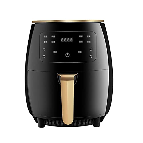 Heteluchtfriteuse 4,5l, Airfryer met digitaal led-touchscreen, 6 programma's, voorverwarmen en warmhouden, zonder olie, Makkelijk schoon te maken, 1400 W