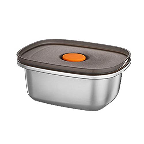 304 roestvrijstalen voedselcontainer, lekvrije metalen lunch met verzegelde deksels, koelbox voor levensmiddelen