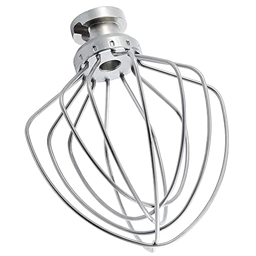 MMOBIEL 6 draad Slagroom Opzetstuk K45WW Roestvrij stalen garde Klopper Geschikt voor Keukenmachine KitchenAid- Eiwitklopper - Banketbakkersroom Klopper - Mayonaise Mixer