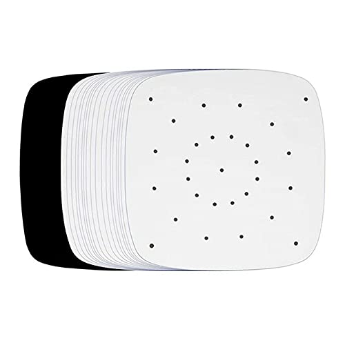 lefeindgdi Air Fryer Perkament Papier Liners, 100 Stks Air Fryer Perkament Papier Vellen Accessoires voor Airfryer Braden Koken Bakken Barbecue Voedsel Mat