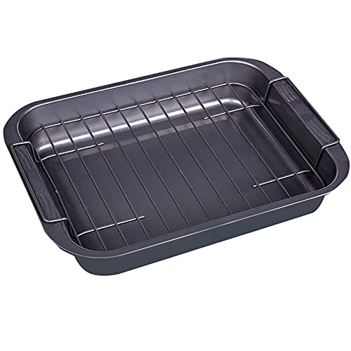ALLOMN Bakplaat, ovenschaal, grote ovenschaal, antiaanbaklaag, koolstofstaal, bakplaat, ovenschaal
